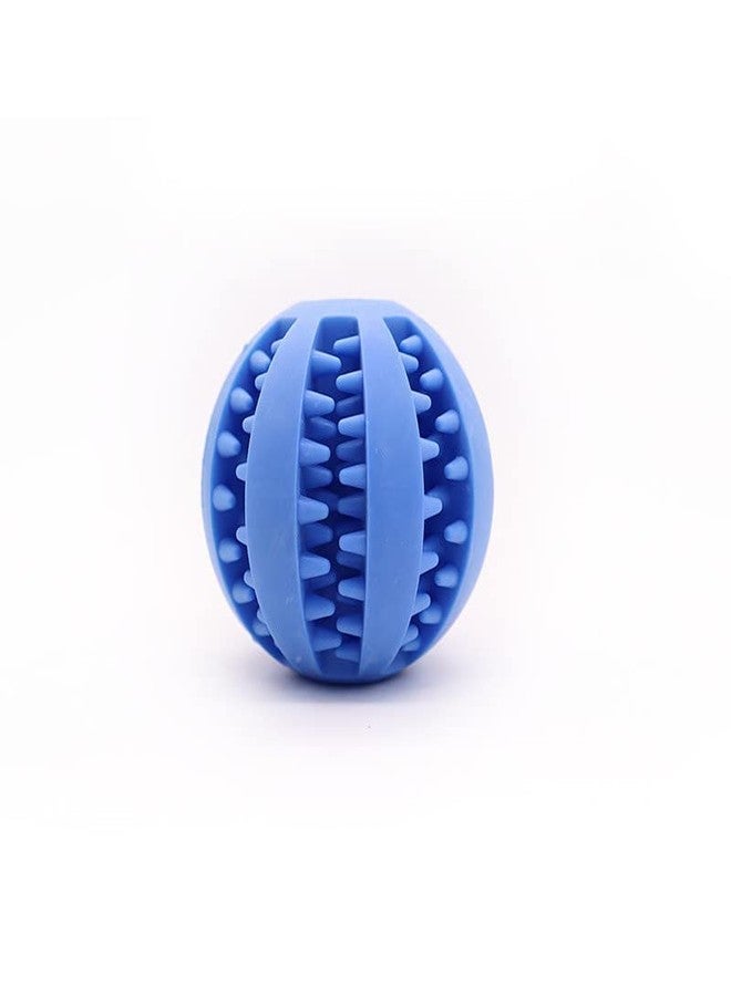 PRIMEWAVE Durable Rubber Ball Dog Toy – Chew-Resistant, Bouncy & Safe | 7cm Interactive Pet Play Ball for Medium & Small Dogs | Color Blue - Image 1